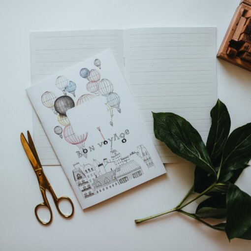 školní sešit s pomocnými linkami A5 č. 522